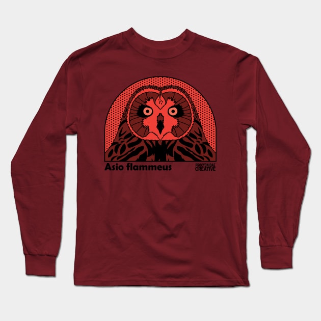 Short-eared owl Long Sleeve T-Shirt by ProcyonidaeCreative